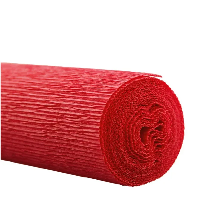Krepový papier červený 50 cm, návin 2,5 m