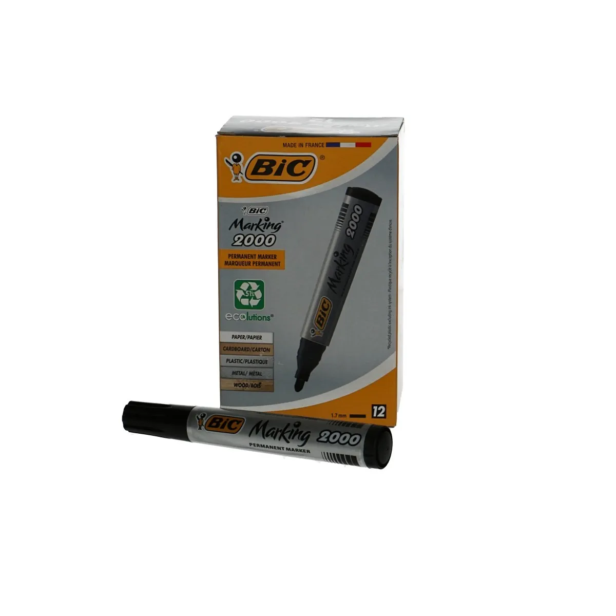 Popisovače Bic 2000 čierne 2,5 mm