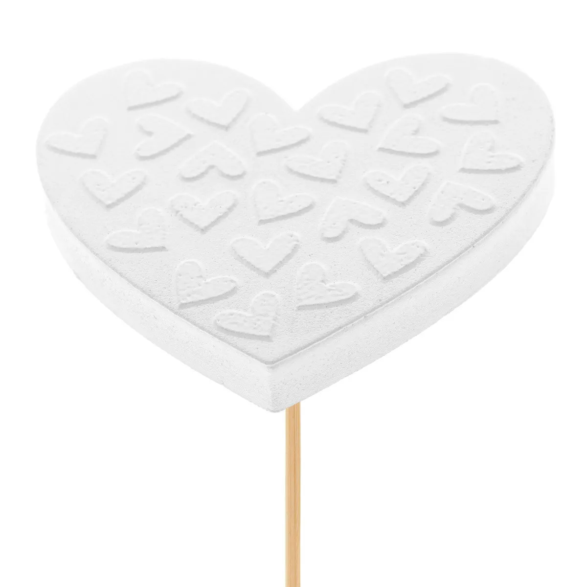 Srdce Pixie biele na zápichu 50 cm