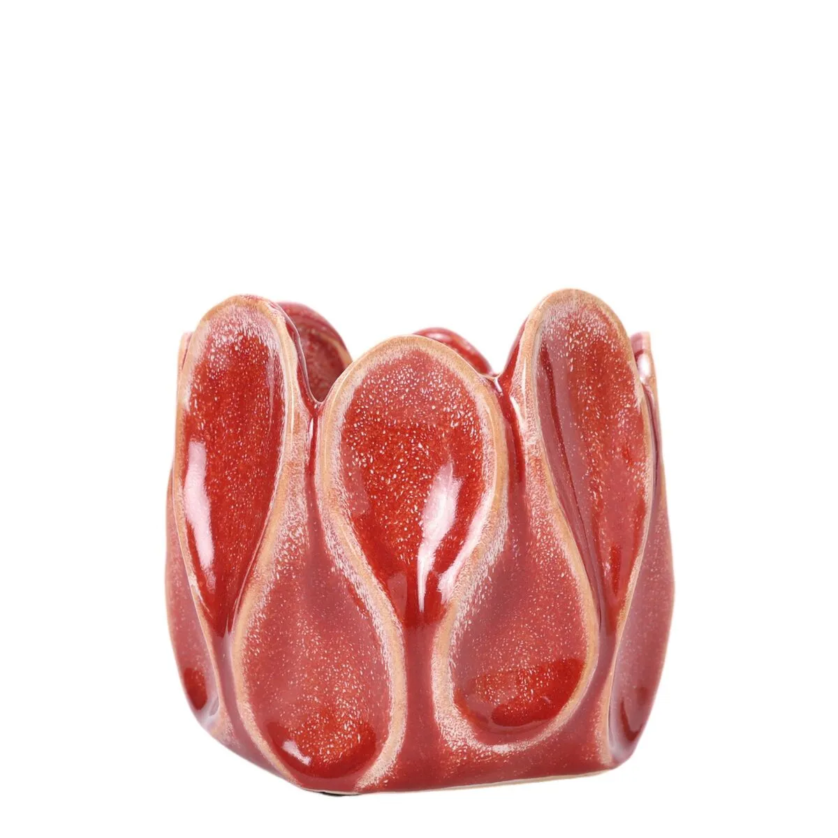 Keramika Amber kvetináč červená ⌀ 19 × 18 cm