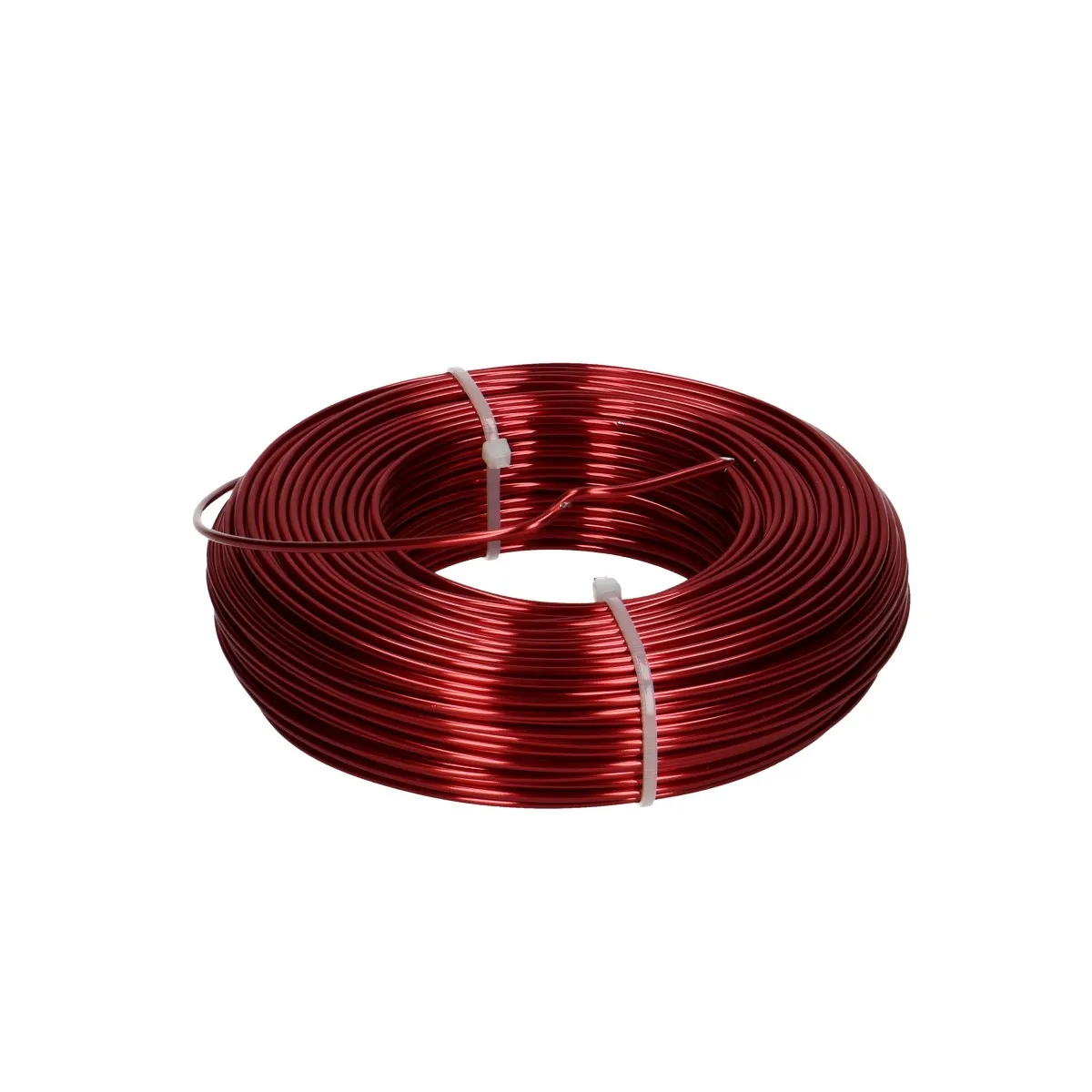 Hliníkový drôt červený návin 60 m, 2 mm, 500 g