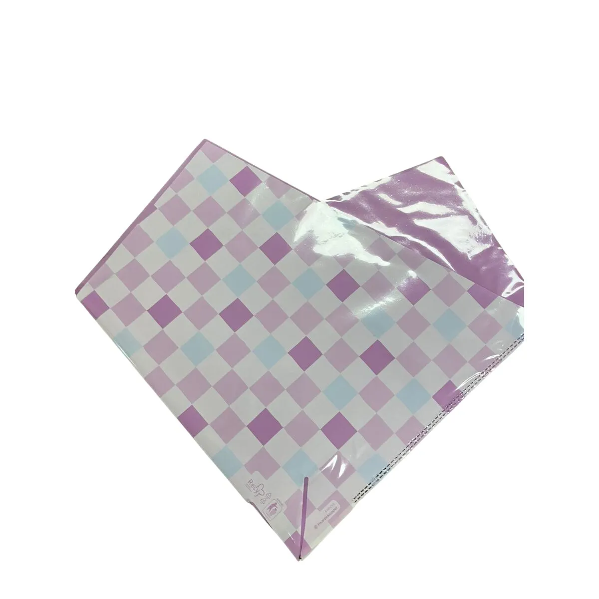 Obal na kvety so šikmým károvaním orgovánový 35 × 35 cm, ROPP40