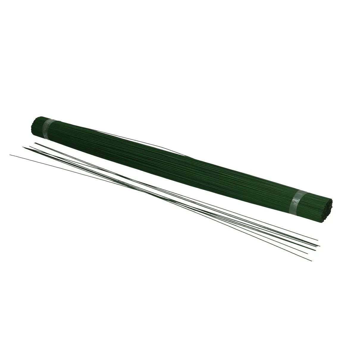 Lakovaný rovný drôt 1 mm zelený, tupý 50 cm, 2,5 kg