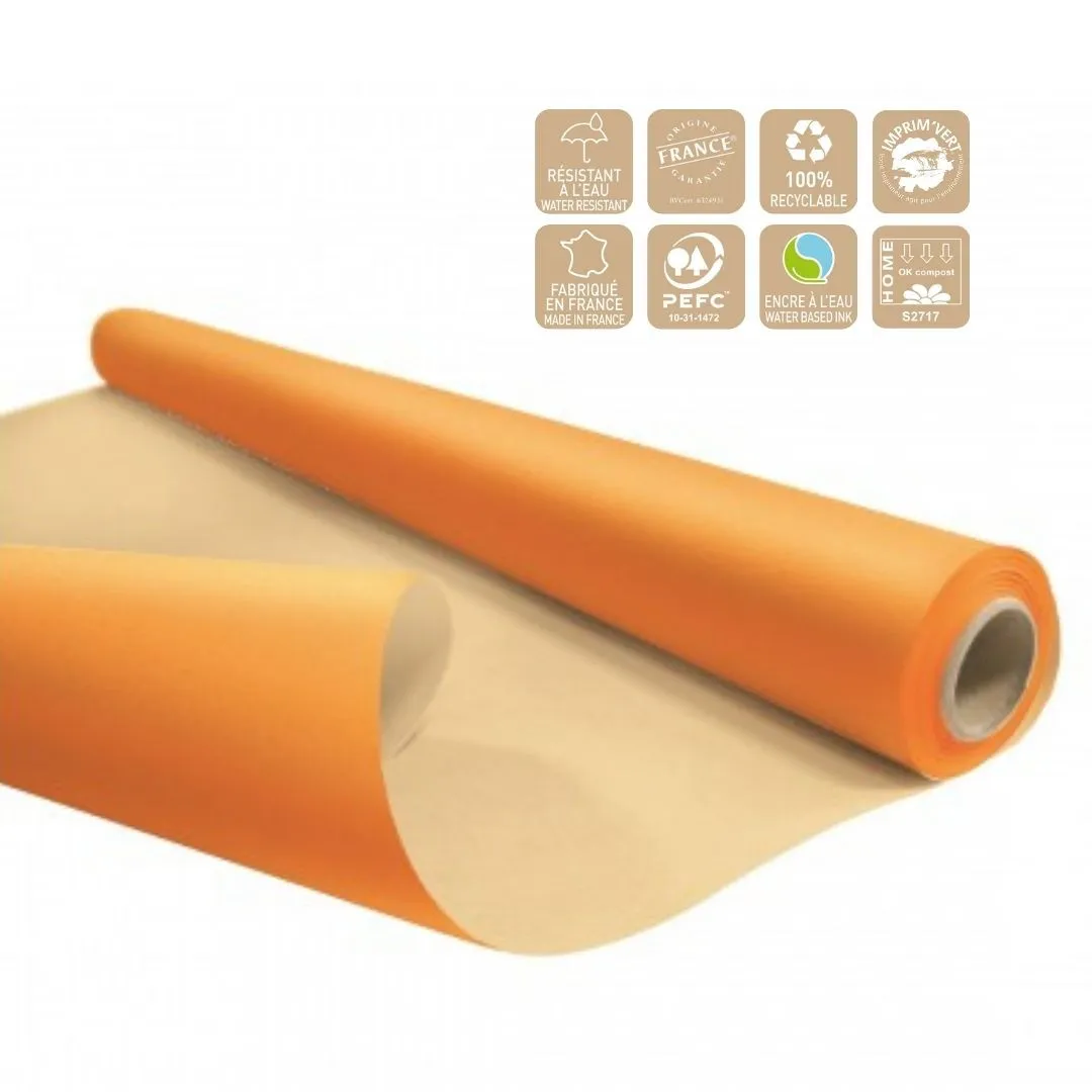 Baliaci papier oranžový, vodoodolný 80 cm, návin 25 m