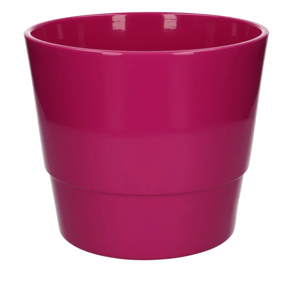 Keramický kvetináč Basic fuksiový ⌀ 22 × 19 cm