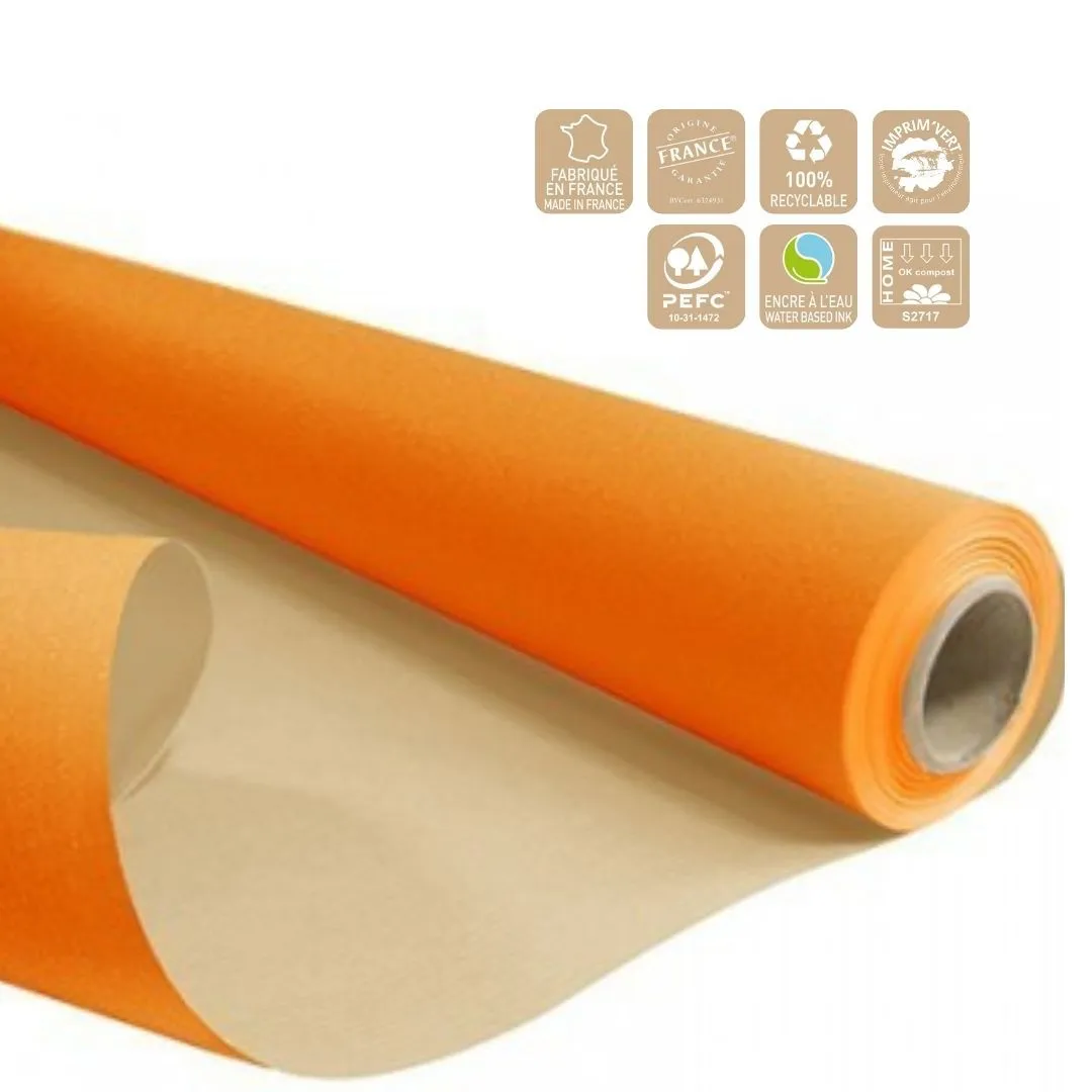 Baliaci papier Clayrton oranžový 80 cm, návin 50 m