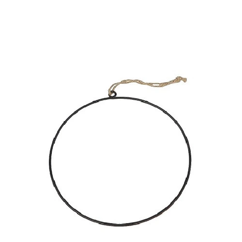 Železné závesné kruhy čierne ⌀ 30 cm