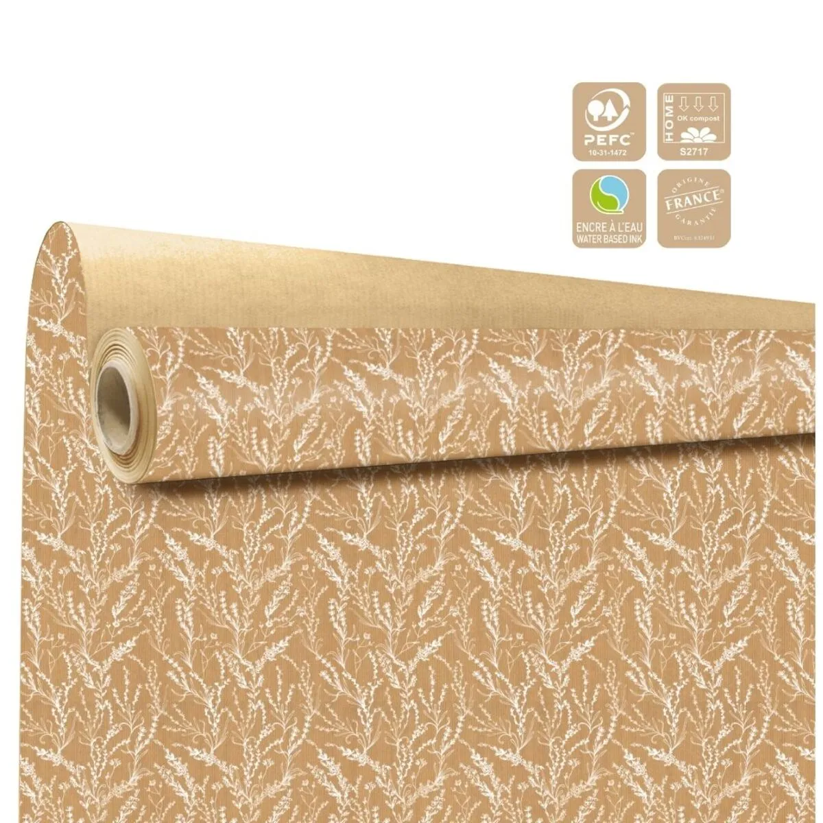 Baliaci papier Arborescence Clayrton biely 80 cm, návin 40 m