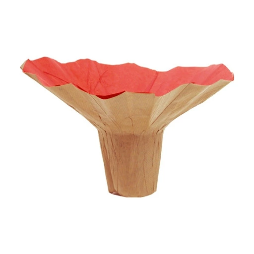 Kraftový držiak na kyticu Roset červený ⌀ 23 cm