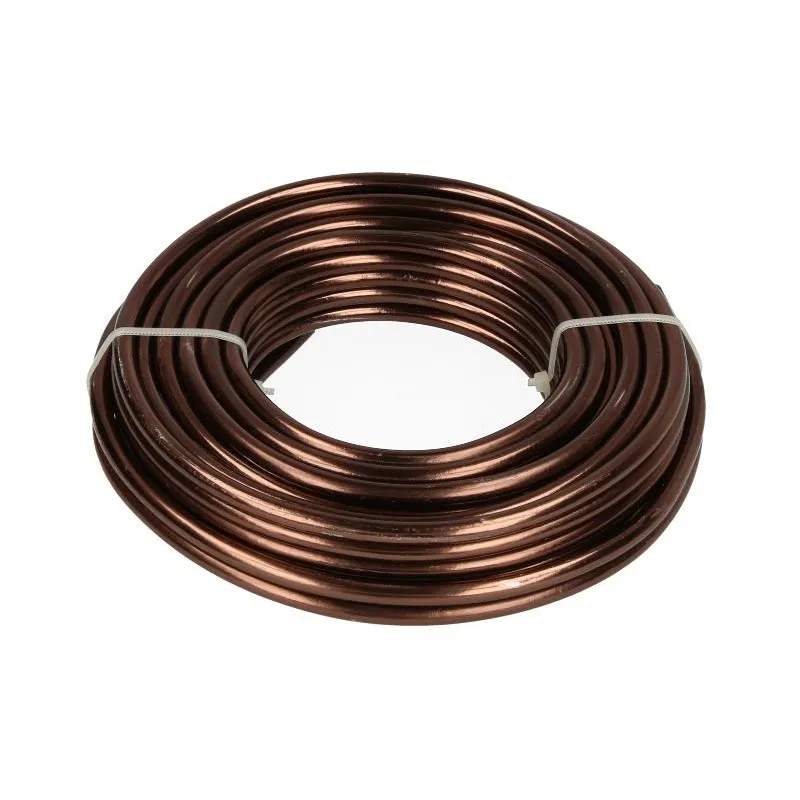 Hliníkový drôt hnedý návin 9,5 m, 5 mm, 500 g