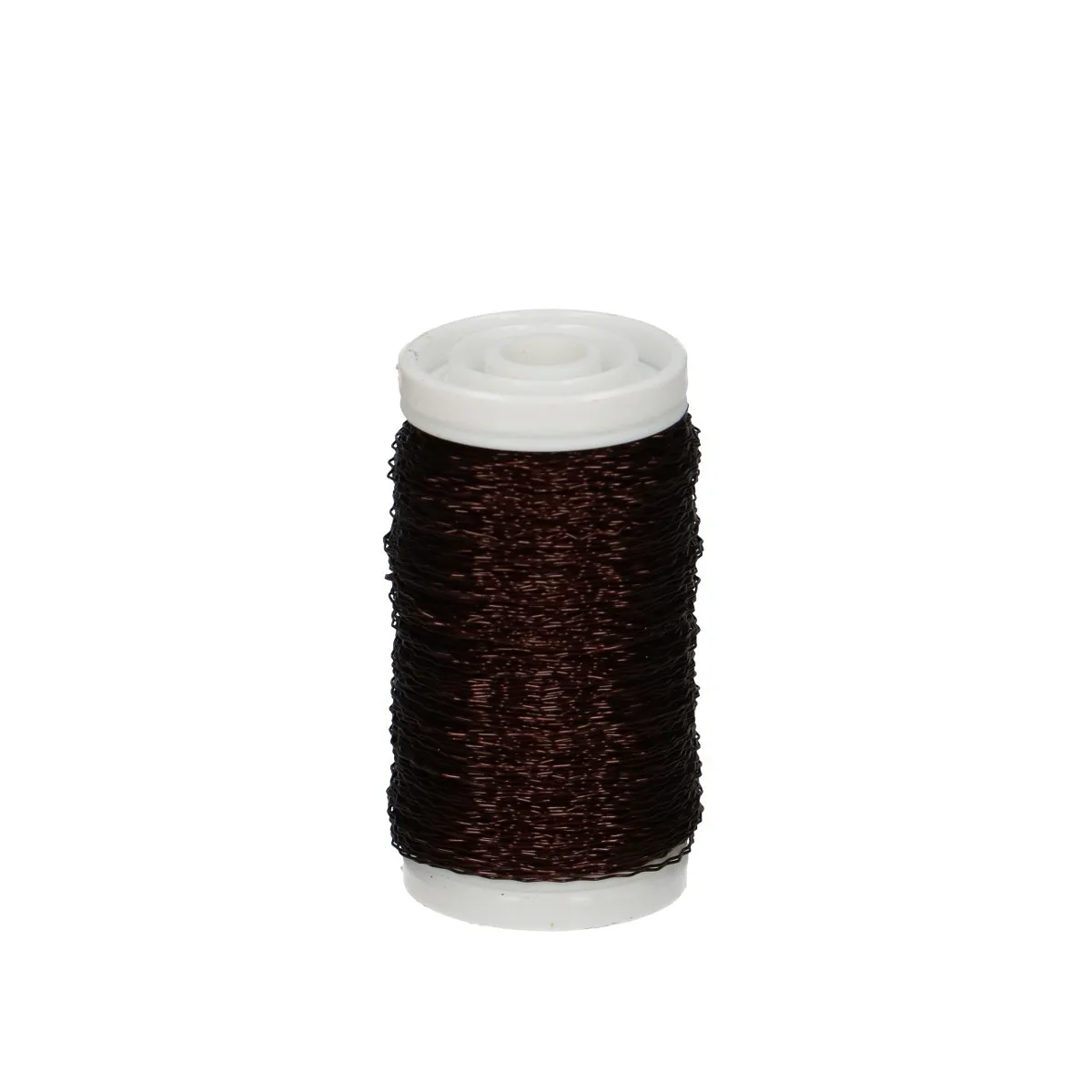 Bouillon hnedý, tenký kučeravý drôt 0,3 mm, 100 g