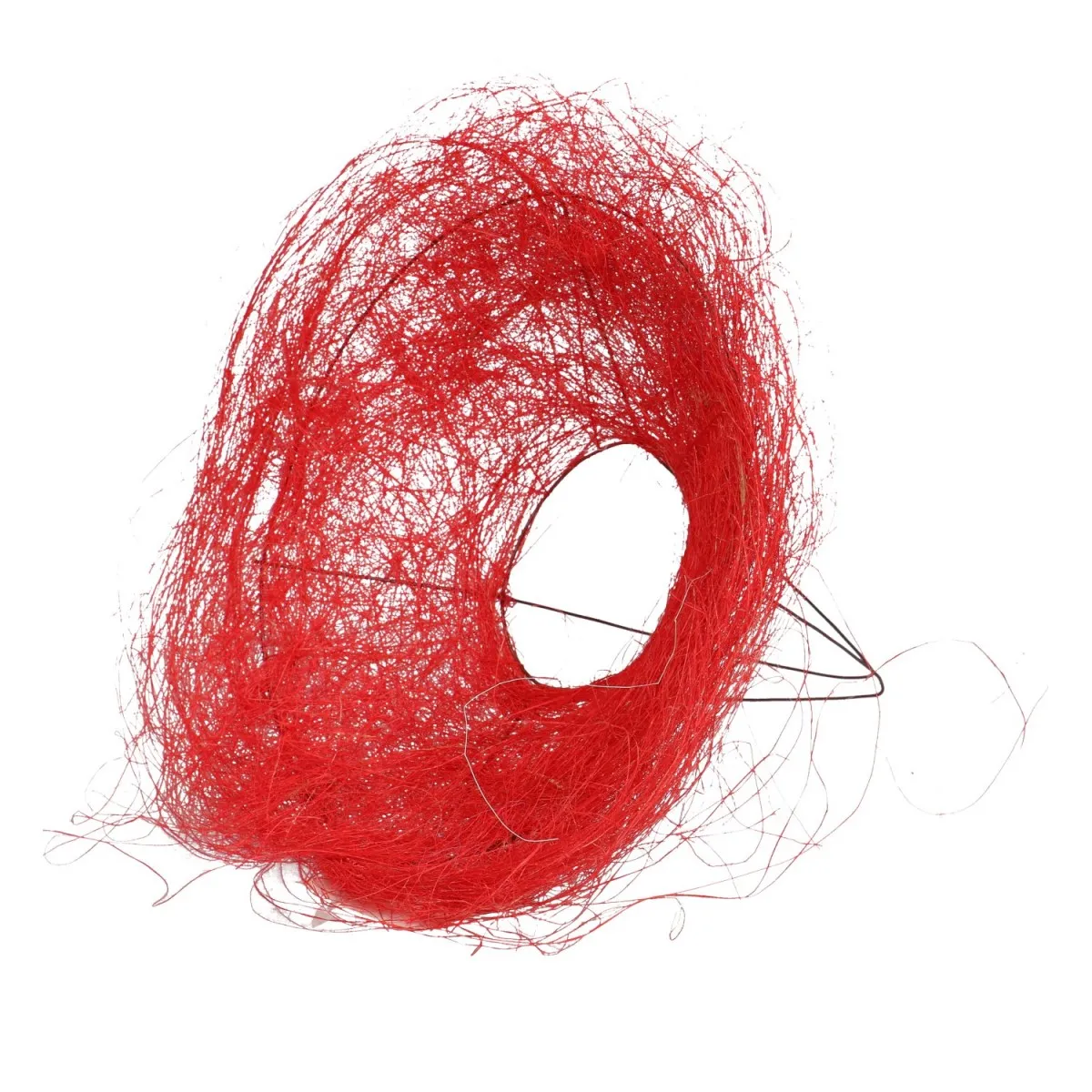 Sisalový držiak na kyticu červený ⌀ 20 cm