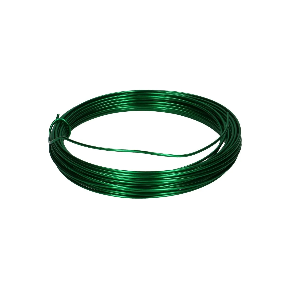 Hliníkový drôt zelený návin 12 m, 2 mm, 100 g