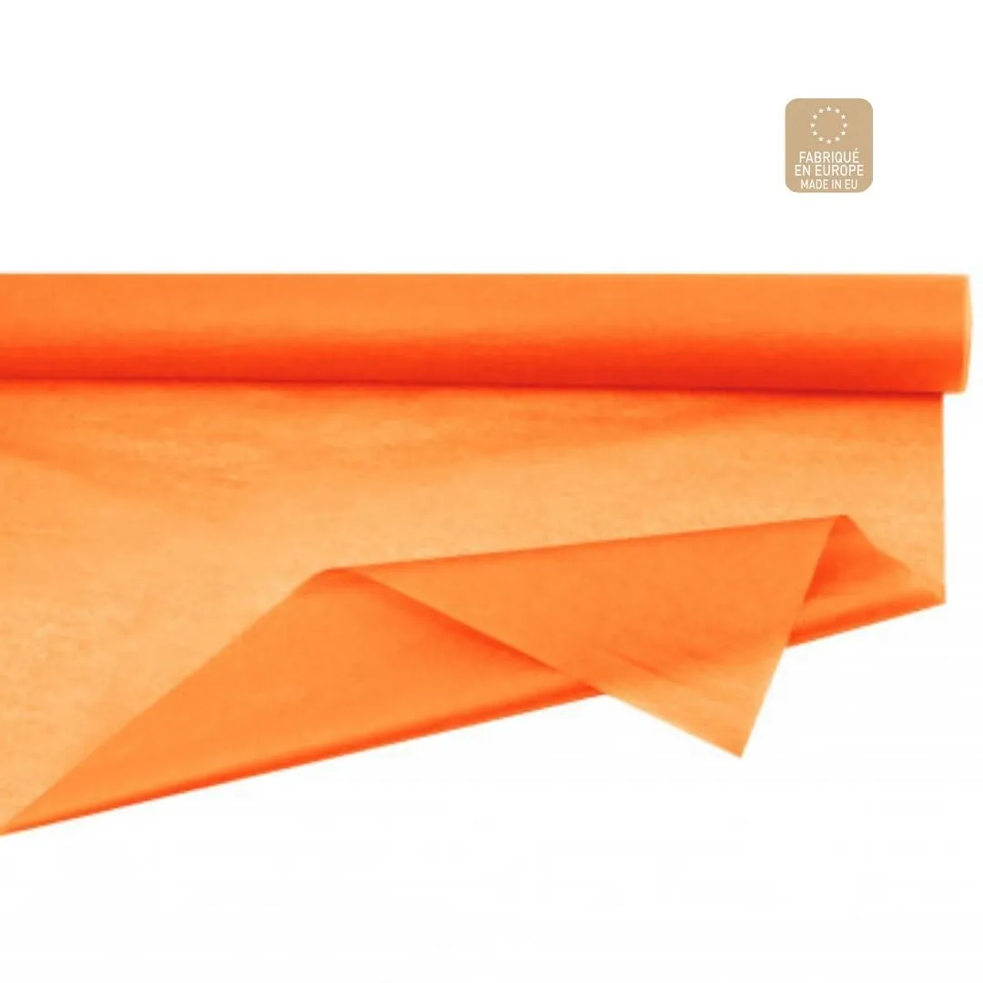Hodvábny papier v rolke oranžový 75 cm, návin 50 m