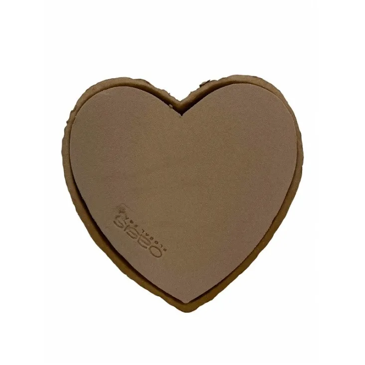 Srdce Oasis Bio Biolit hnedé 25,5 × 28 × 4 cm