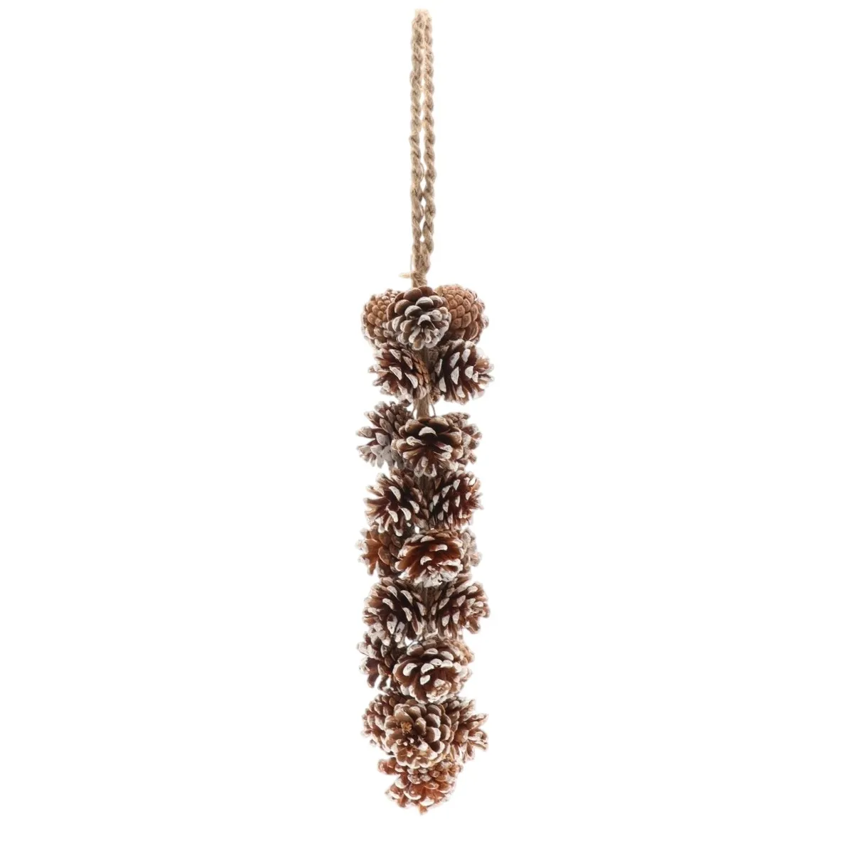 Vianočná dekorácia prírodný girlanda Lodi biela ⌀ 10 × 60 cm