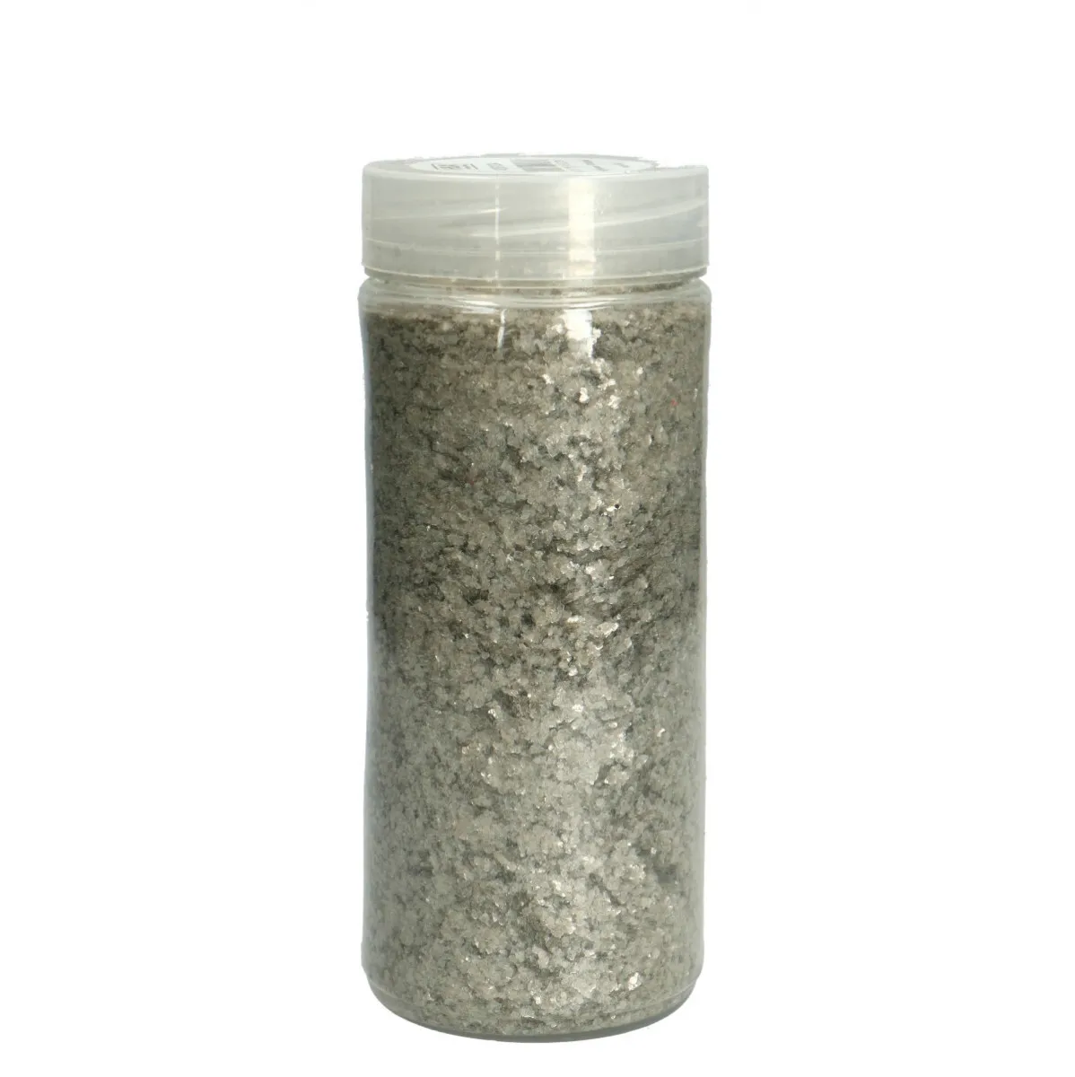 Dekoračné sklenené kamienky strieborné 6 mm, 500 ml
