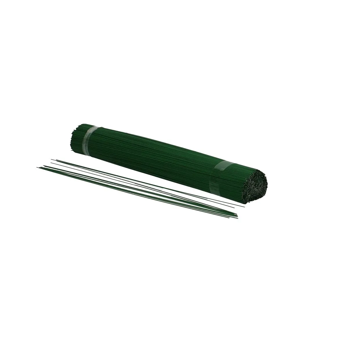 Lakovaný rovný drôt 0,9 mm zelený, tupý 30 cm, 2,5 kg