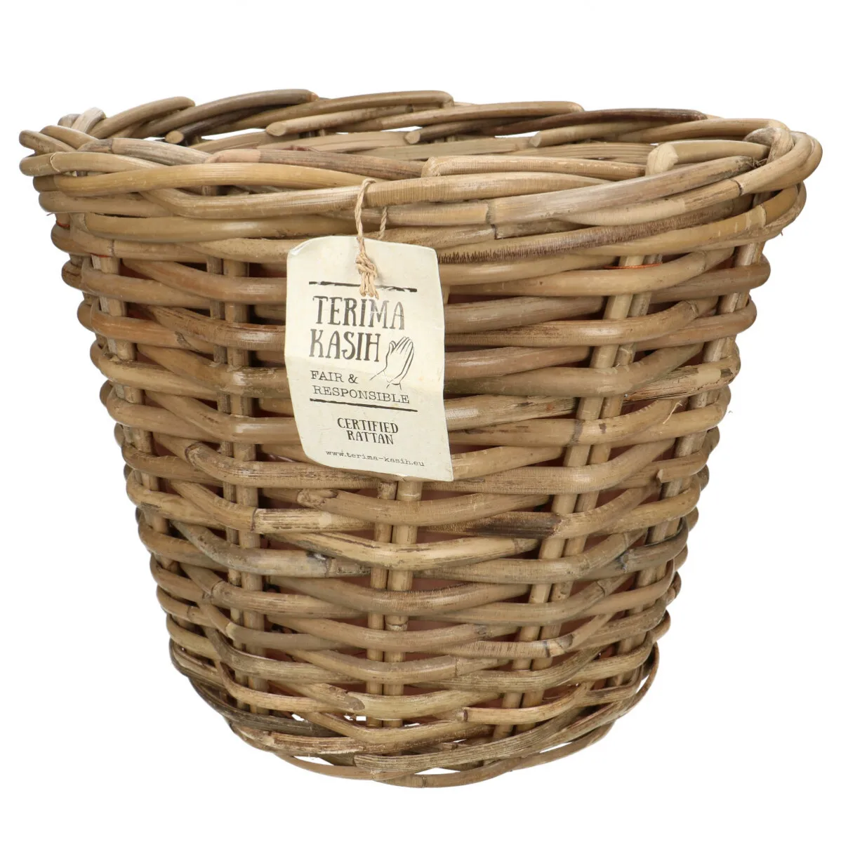 Ratanové vedierko Terima hnedé ⌀ 32 × 25 cm, 8 l