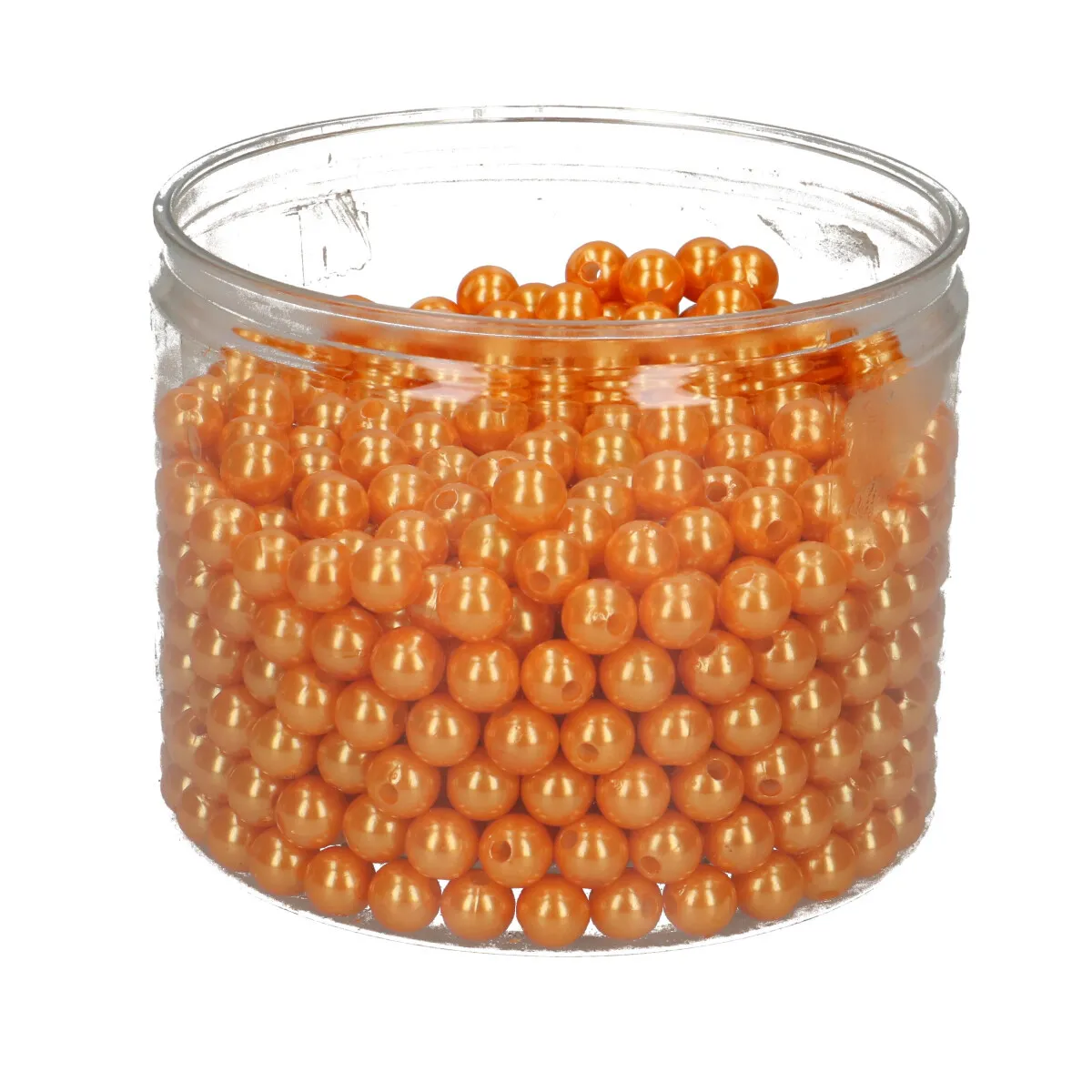 Dekoračné perly oranžové 10 mm