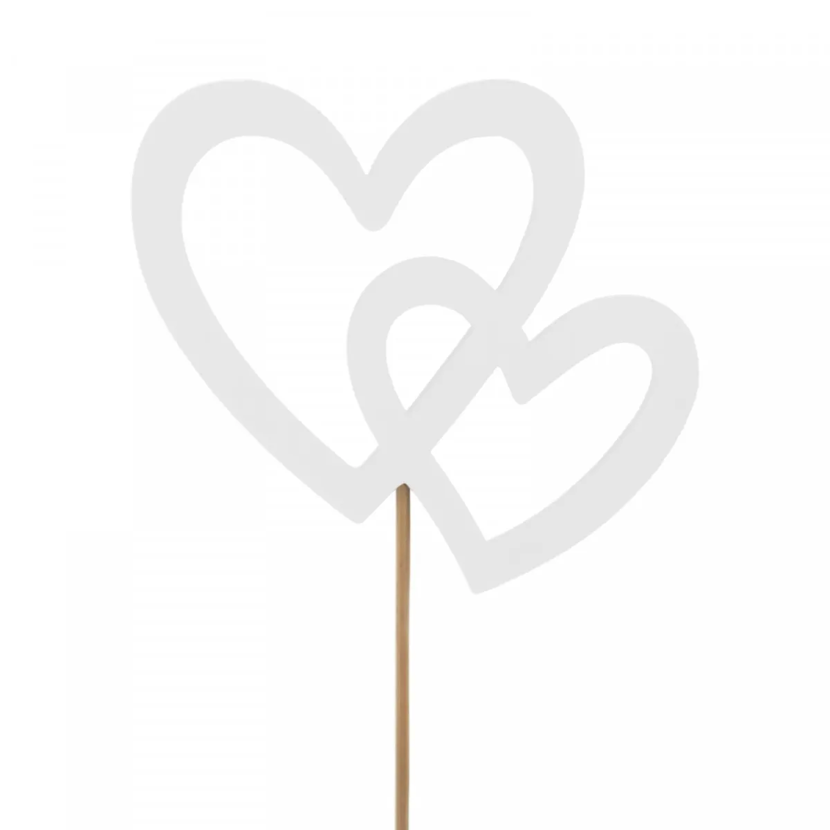 Srdce My Love biele na zápichu 10 cm