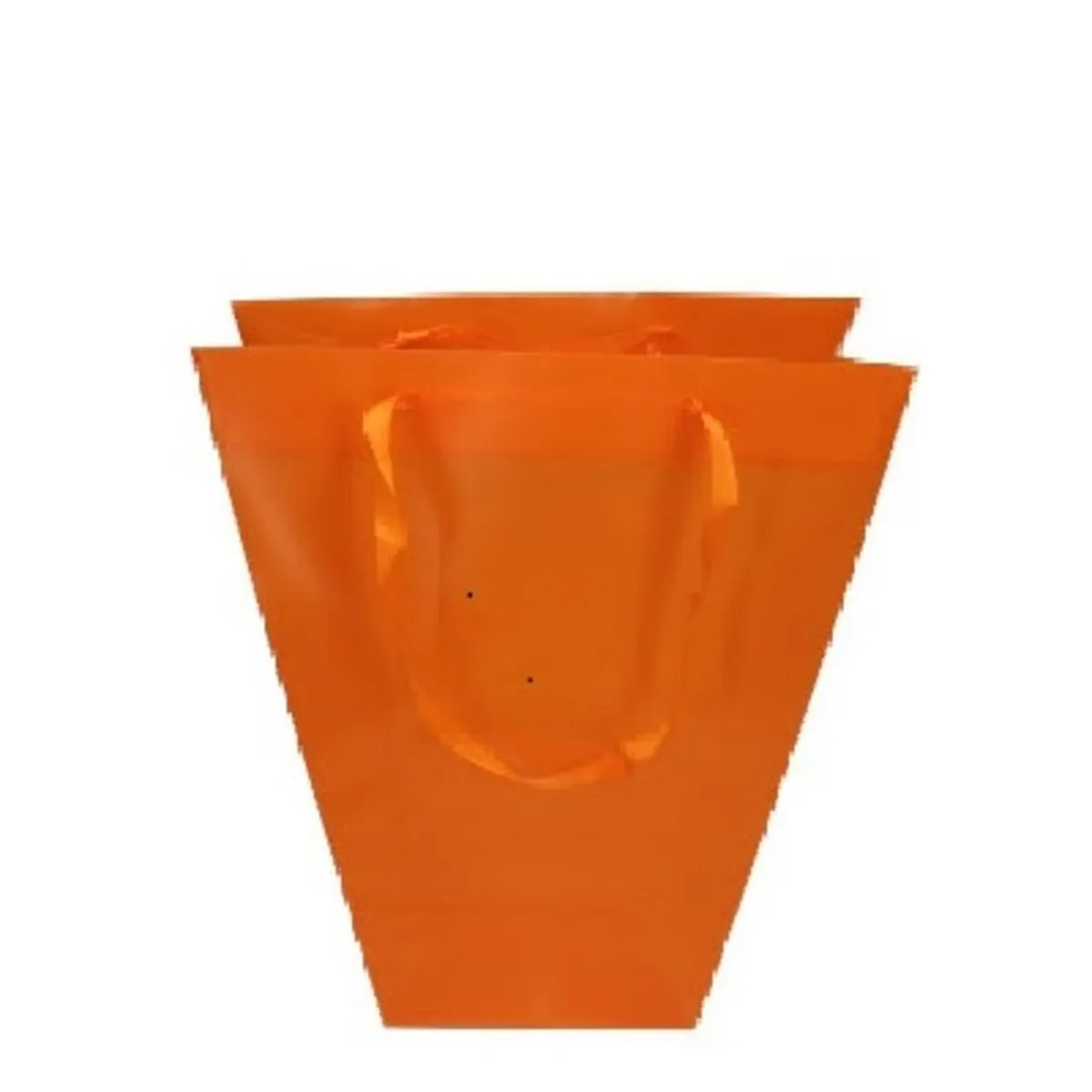 Priehľadná taška na kvety oranžová 11 × 26 cm