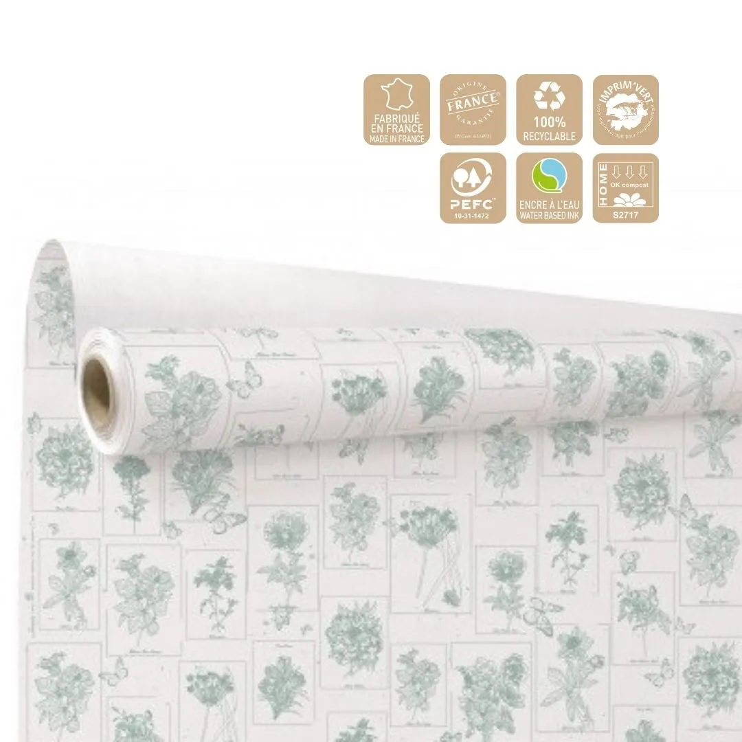 Baliaci papier Curiosity zelený 80 cm, návin 40 m