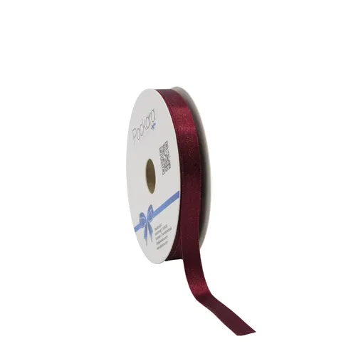 Vianočná dekorácia stuha satin Luxury bordová návin 25 m, 10 mm
