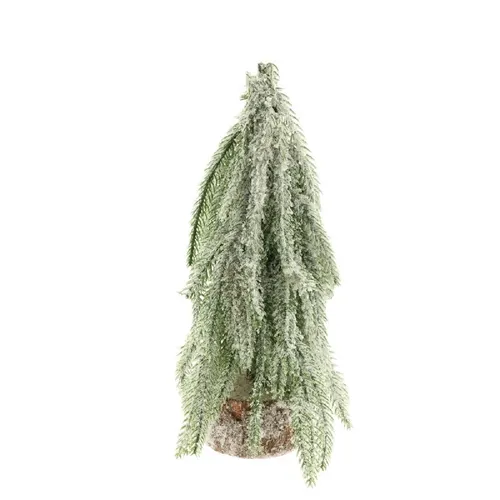 Vianočná dekorácia stromček frosted zelená ⌀ 16 × 27 cm