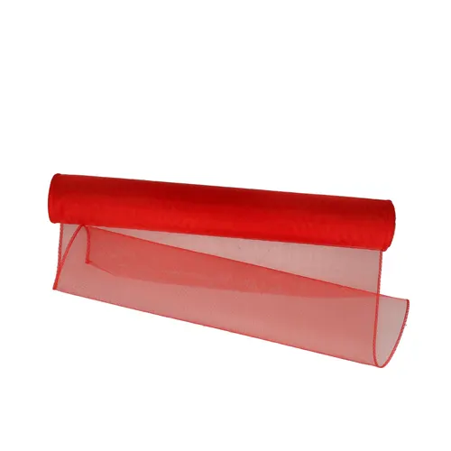 Textília Organza červená 40 cm, návin 9 m