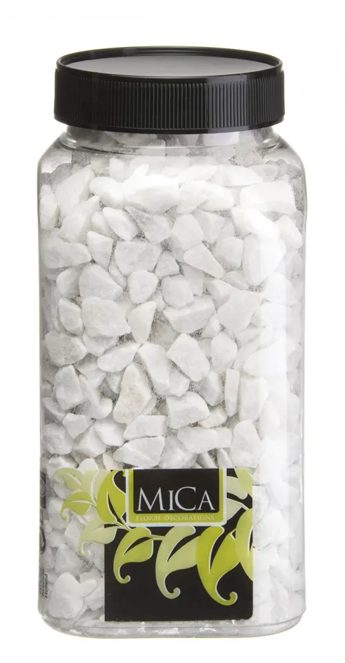 Dekoračná drť drť 10- biela 15 mm, 1 kg