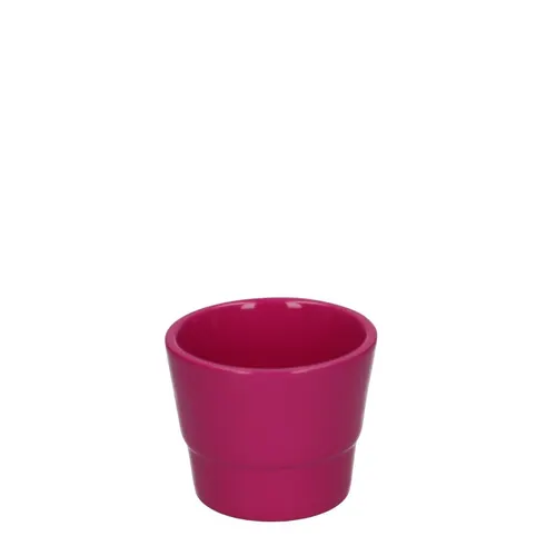 Keramický kvetináč Basic fuksiový ⌀ 7 × 6 cm