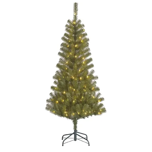 Umelý vianočný stromček Ague s LED a časovačom zelený ⌀ 81 × 185 cm, 140 LED