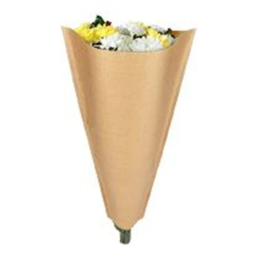 Kraftový obal na kvety hnedý 70 × 35 × 10 cm