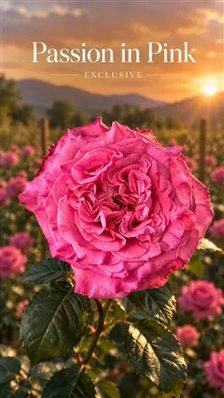 Rosa Gar Passion In Pink New 50 cm