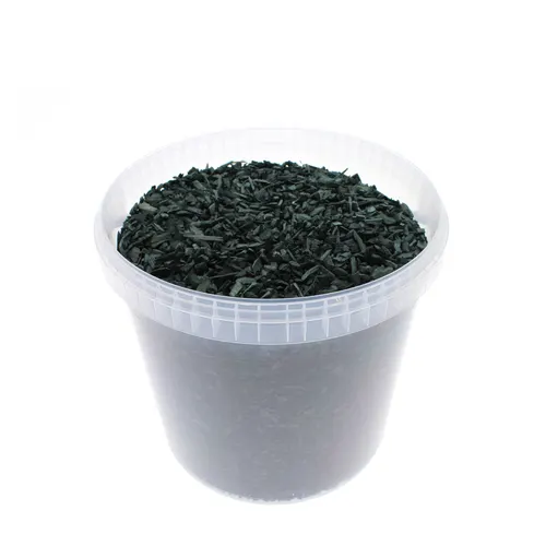 Dekoračná drť drevo chips čierna 8 mm, 10 l