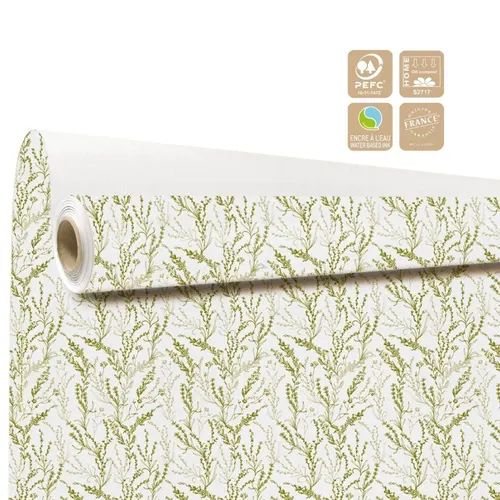 Baliaci papier Arborescence Clayrton dvojfarebný 80 cm, návin 40 m