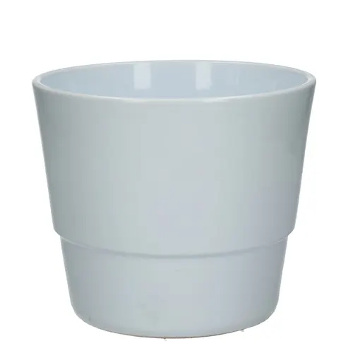 Keramický kvetináč Basic biely ⌀ 16 × 13,5 cm