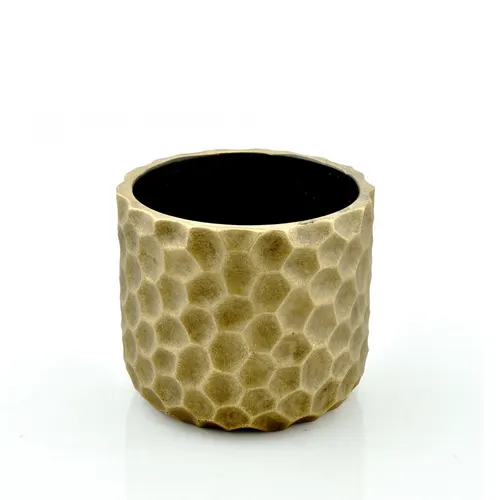 Keramický kvetináč Honey zlatý ⌀ 14 × 12 cm