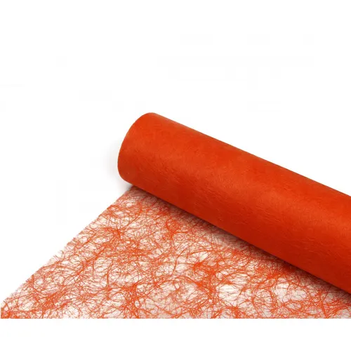 Textília vlákno ľan oranžová 60 cm, návin 25 m