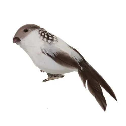 Vtáčik s klipom biely ⌀ 13 cm