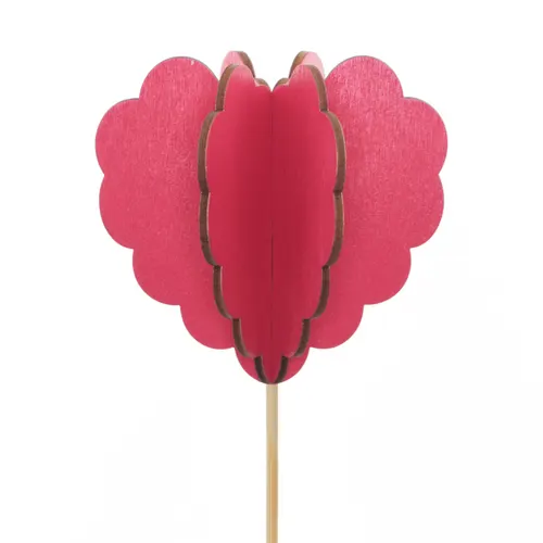 Srdce Lola červené na zápichu 50 cm