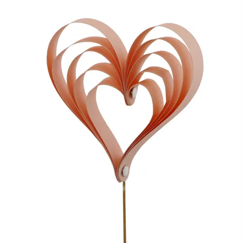 Srdce Eternal Love ružové na zápichu 50 cm