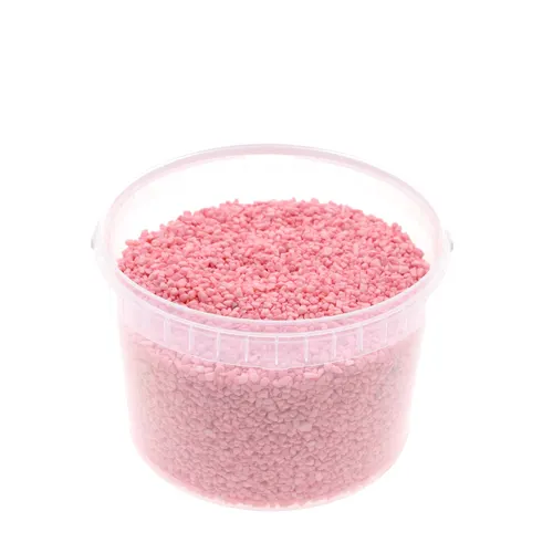 Dekoračná drť drť 2- ružová 3 mm, 3 l