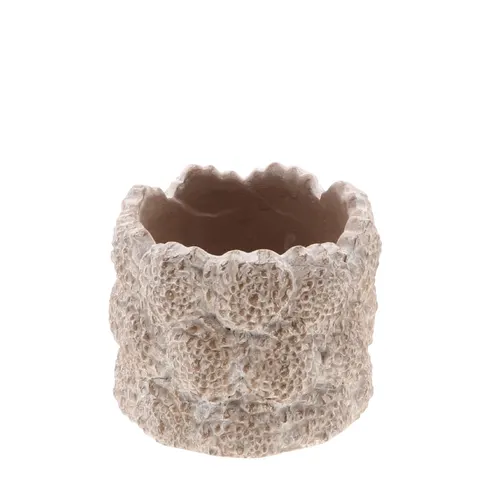 Keramický kvetináč Pavia hnedý ⌀ 13 × 10 cm