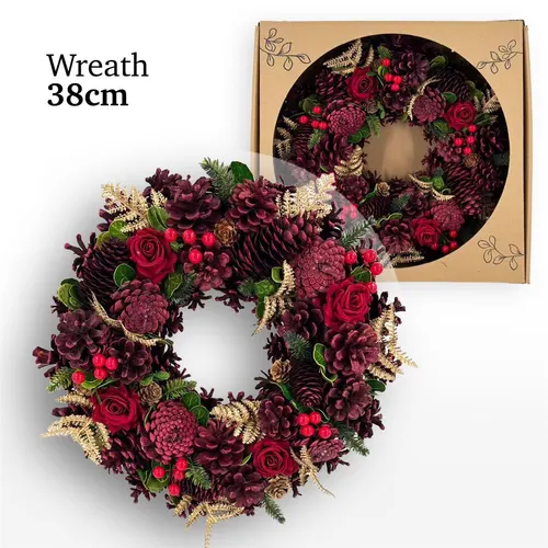 Wreath Combi Red 38 cm