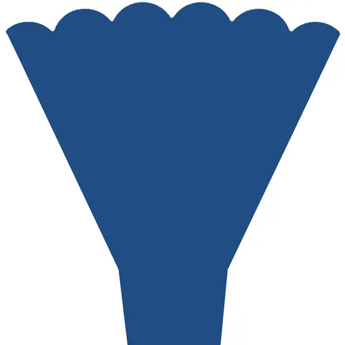 Obal na kvety Majesty modrý 54 × 44 × 12 cm