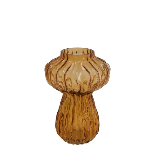 Sklenená váza tekvica hnedá ⌀ 16 × 23 cm
