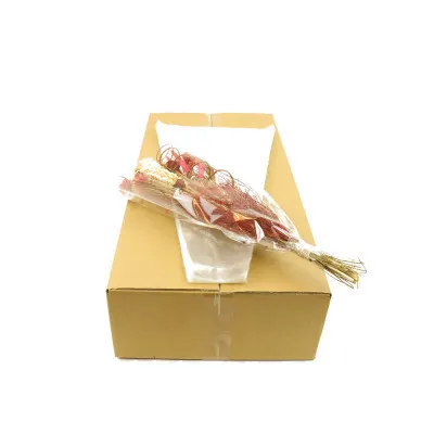 Fóliový obal na kvety zo 70 % recyklovanej fólie, krabica 40 × 25 × 10 cm, ROPP35