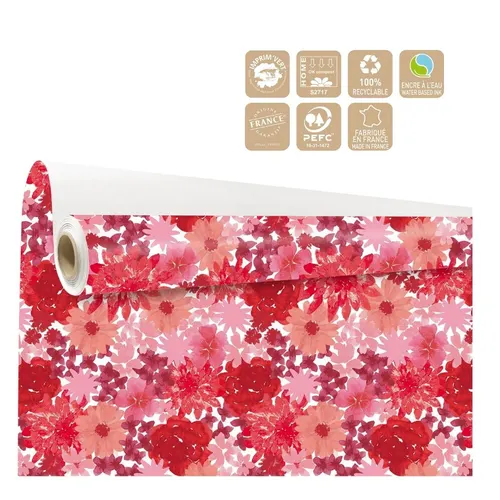 Baliaci papier Florencia červený 80 cm, návin 40 m